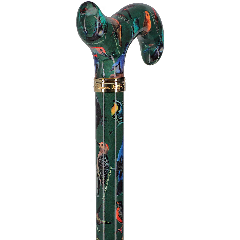 American Songbird Designer Adjustable Derby Walking Cane with Engraved Collar w/ SafeTbase Buy Cheap Cheapest Pice