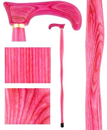 USA-Made Twisted Chic Pink Cane: Vibrant Colorwood Laminate Buy Cheap Popular