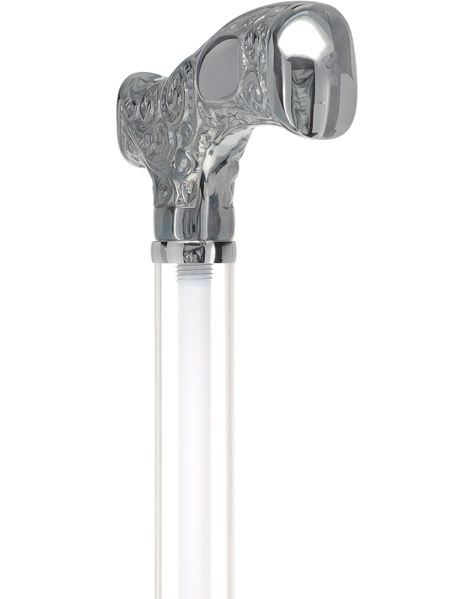 Make It Yours: Invisible Clear Shaft w/ Premium Chrome Brass Cane The Cheapest For Sale