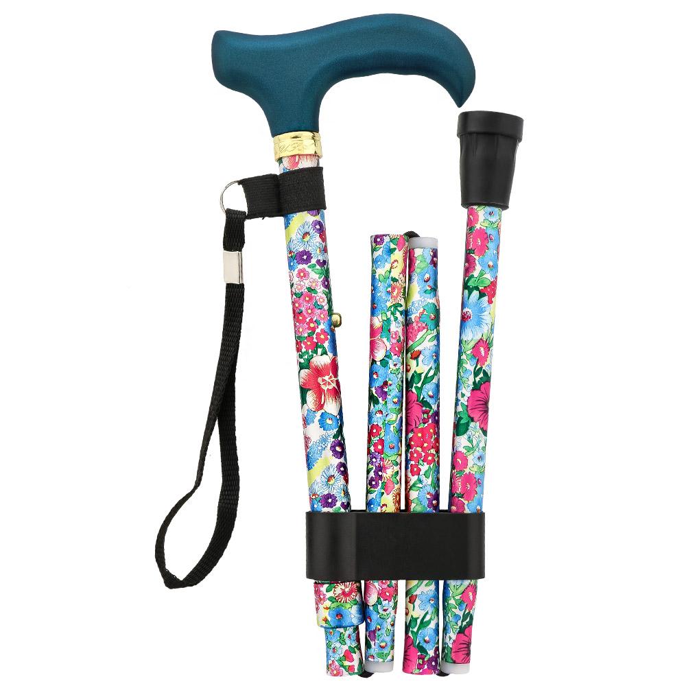 Beautiful Bouquet: Adjustable Folding Cane Wooden Handle Nicekicks Cheap Pice