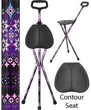 Pretty Purple Aluminum Seat Cane Discount Best