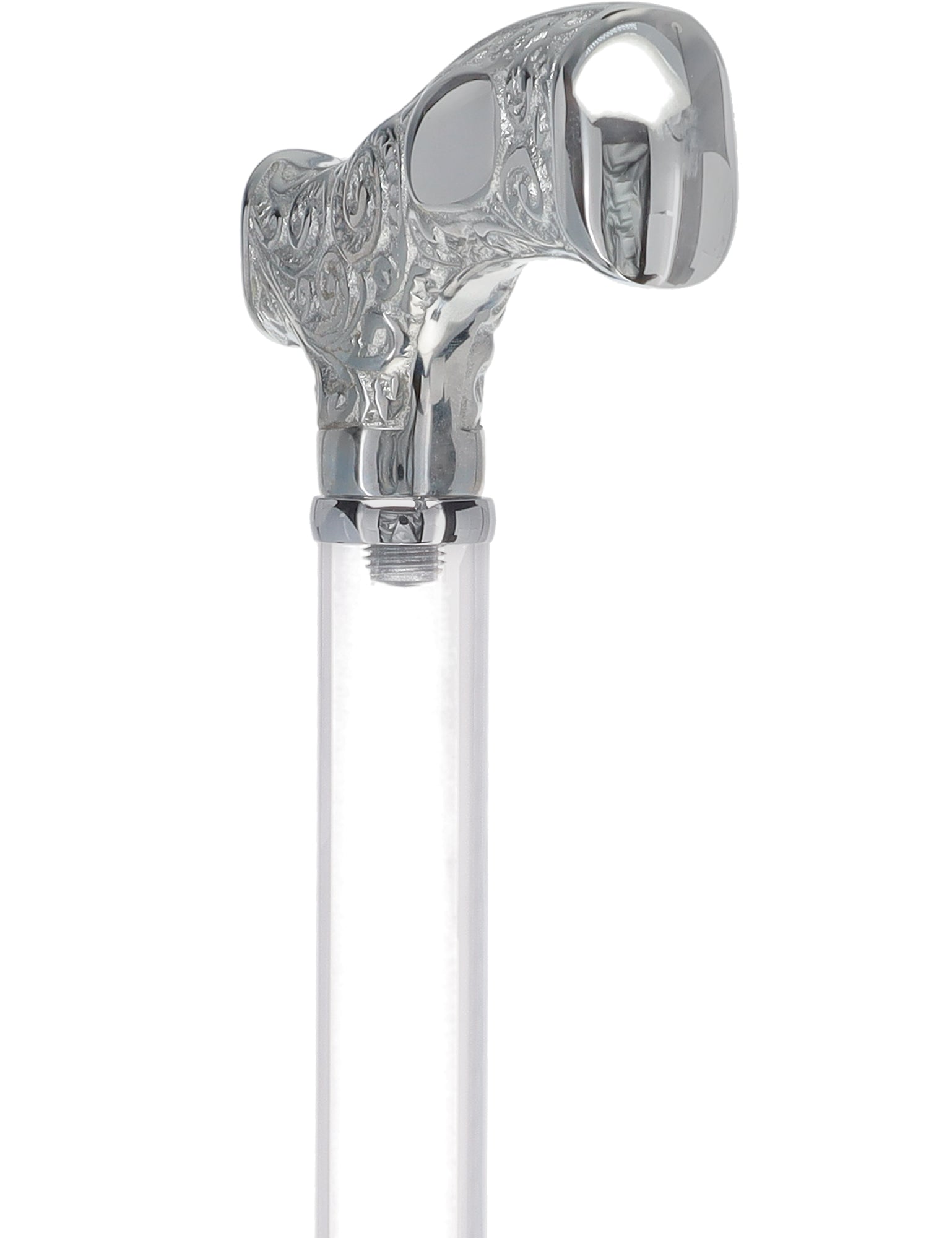 Make It Yours: Invisible Clear Shaft w/ Premium Chrome Brass Cane The Cheapest For Sale