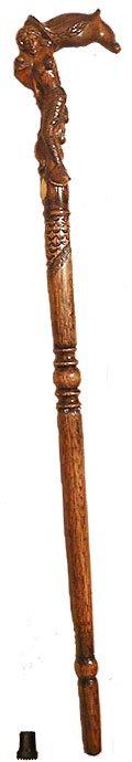 Enchanted Mermaid: Artisan Intricate Detail Handcarved Cane With Mastercard Cheap Pice