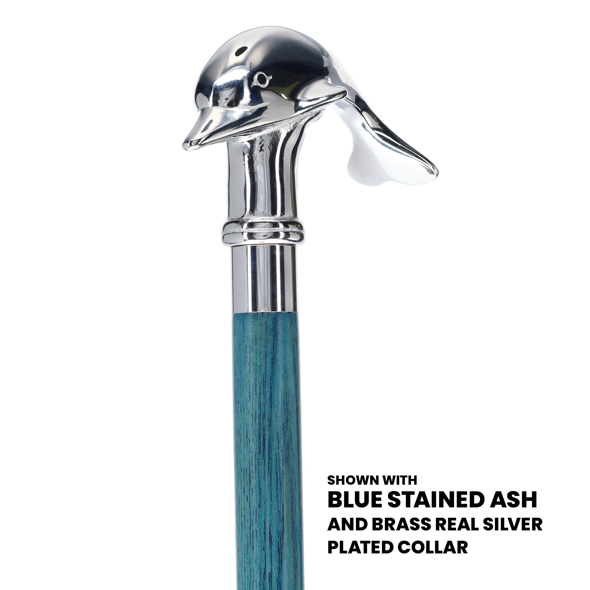 Dolphin Premium Chrome Brass Cane: Stained Custom Color Shaft Discount Codes Really Cheap