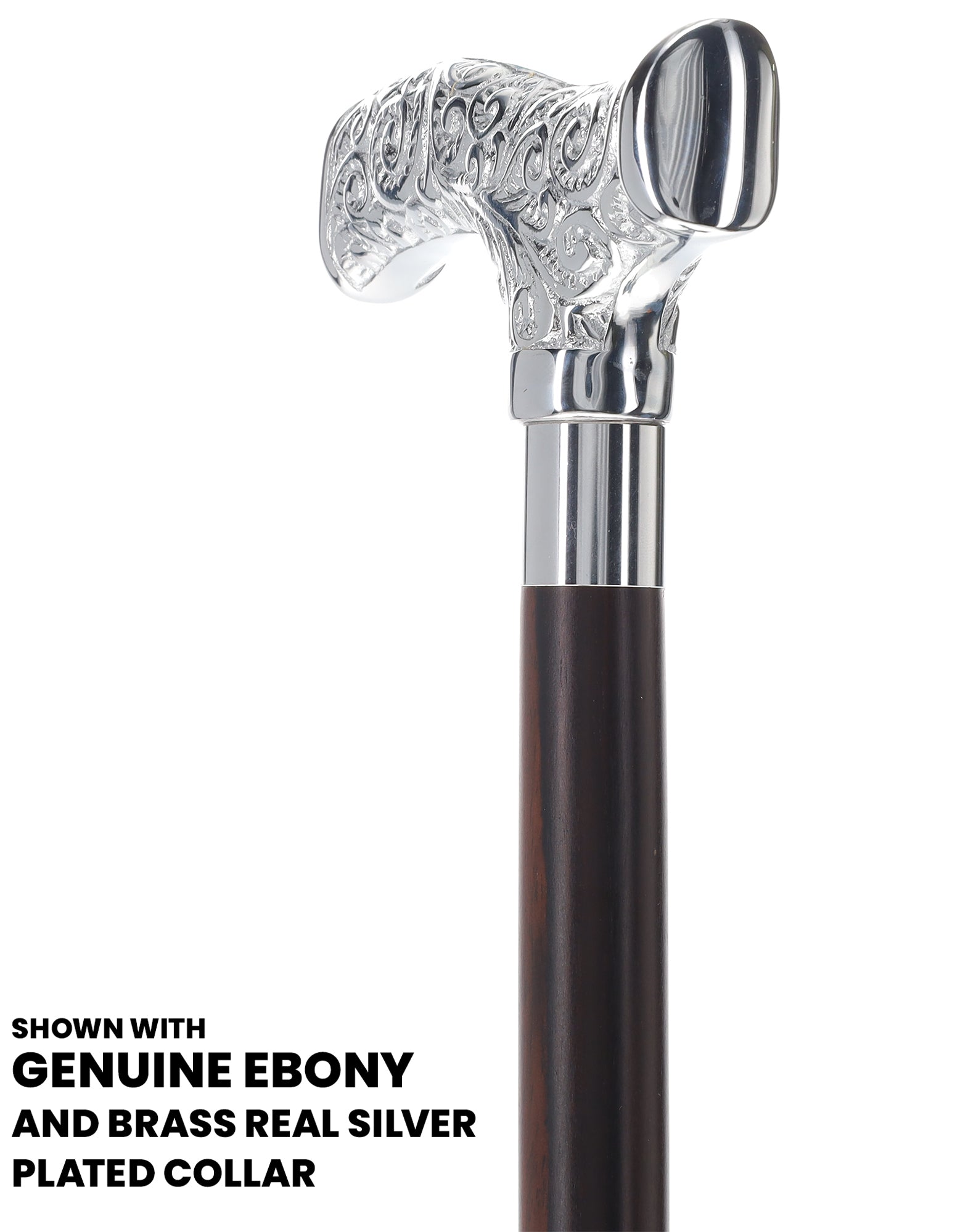 Make It Yours: Premium Chrome Cane w/ Personalized Engraving Pay With Visa For Sale