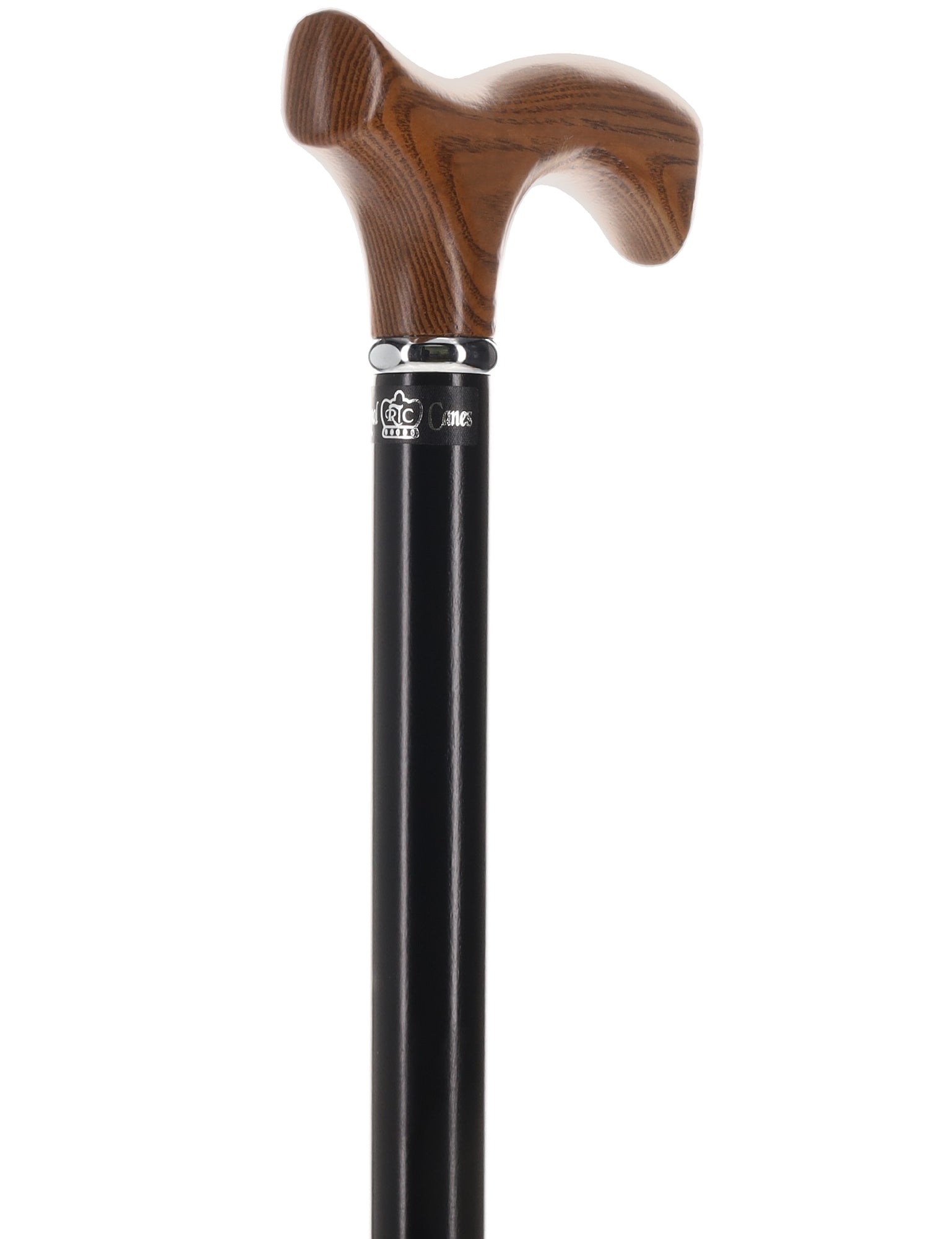 Premium Natural Ash Wood Fritz Cane, Espresso w/ Silver Collar New Styles Cheap Pice