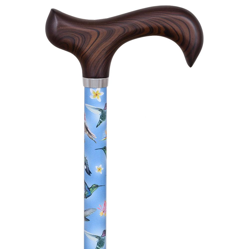 Scratch and Dent Hummingbirds Designer Adjustable Derby Walking Cane V1725 Free Shipping Low Pice Fee Shipping