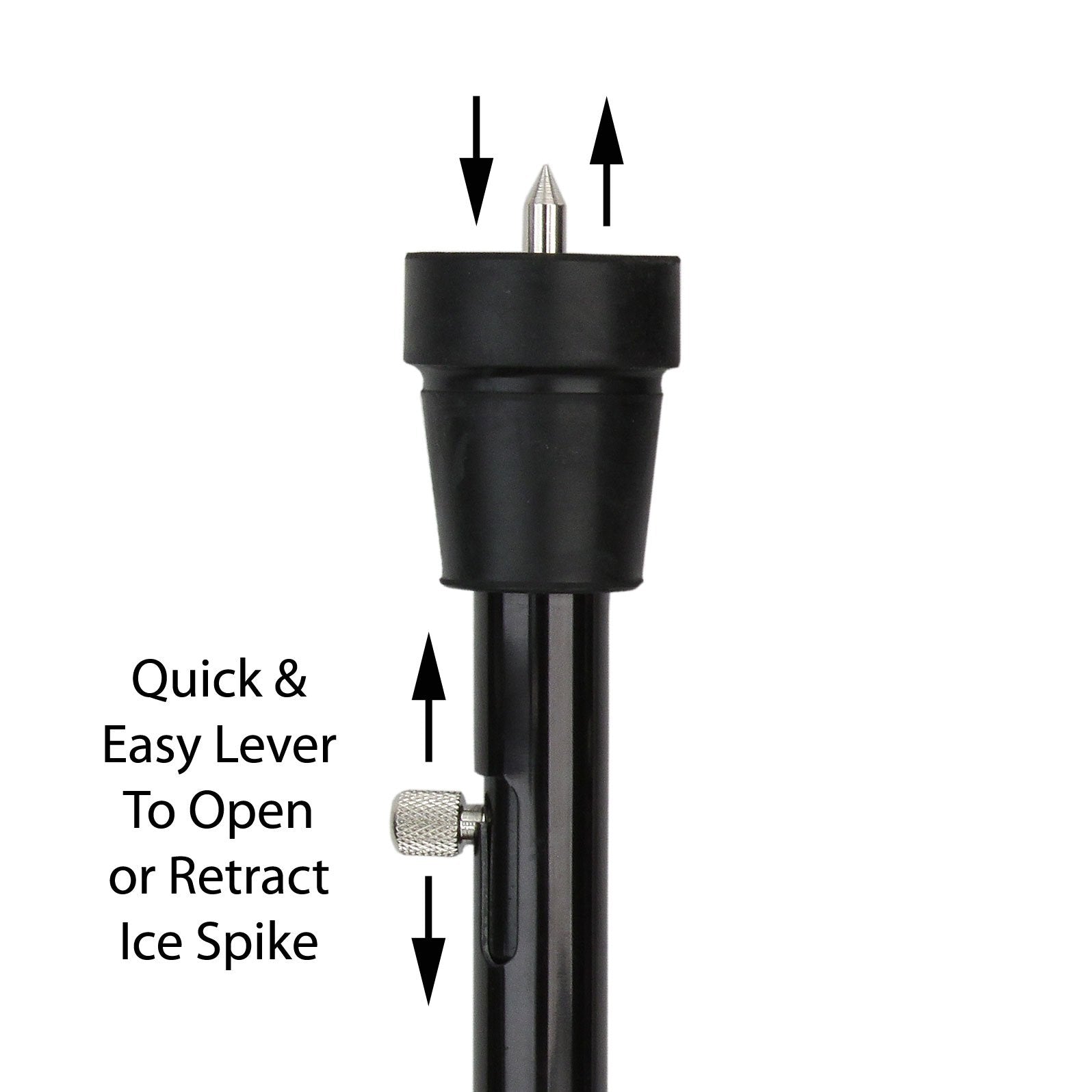 Orthopedic Comfort Handle Cane: Retractable Ice Tip, Adjustable Discount Footaction