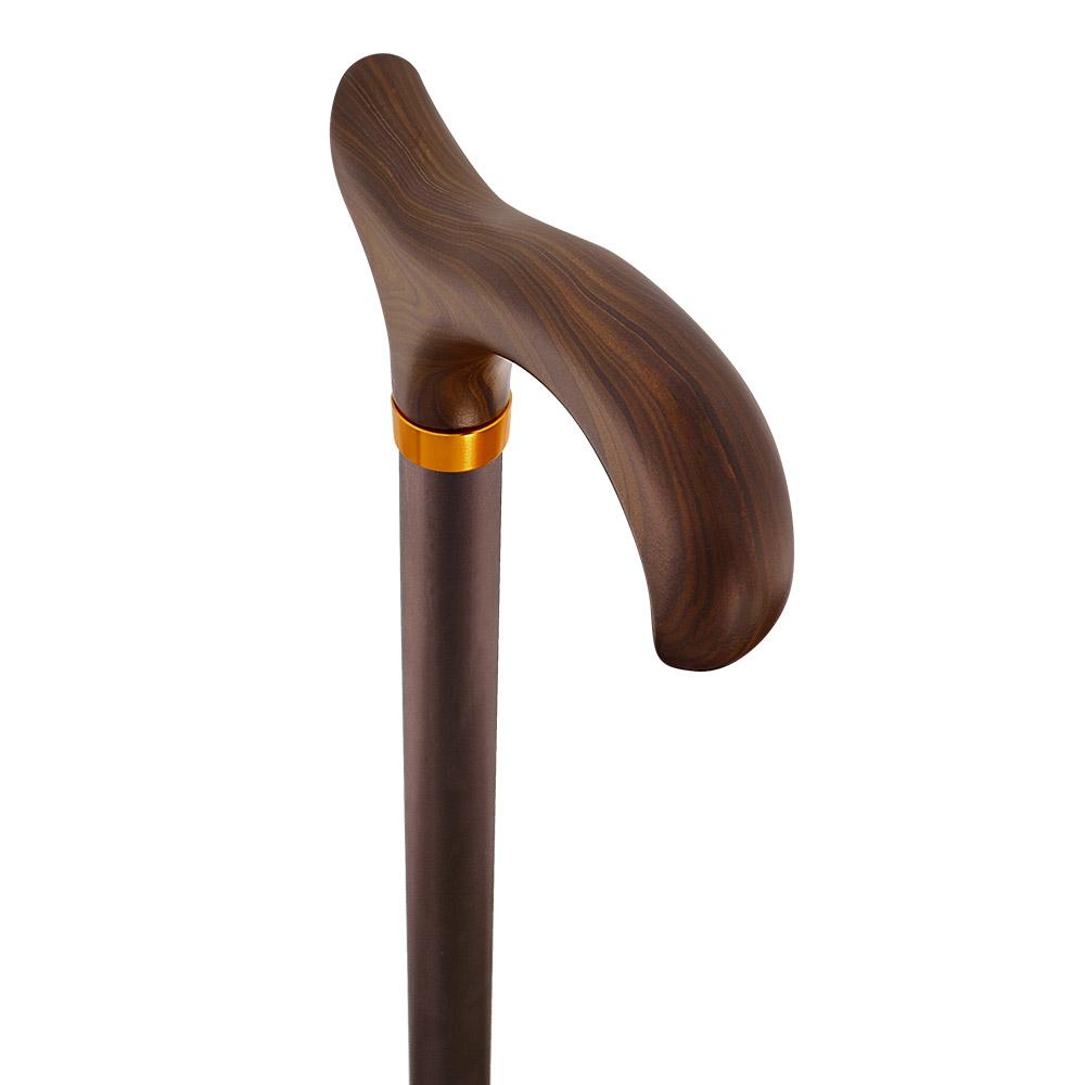 Scratch and Dent Brown Designer Adjustable Derby Walking Cane V1695 Free Shipping Purchase