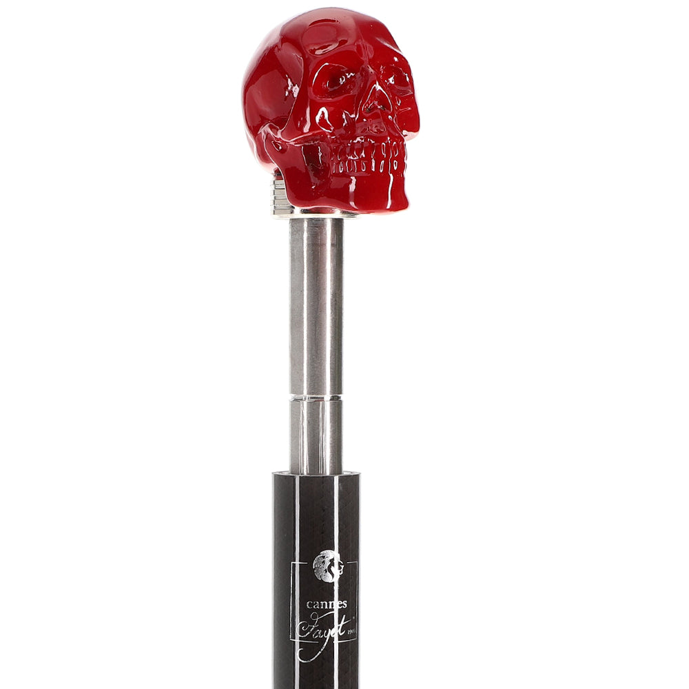 Red Skull Handle Sword Walking Stick with Carbon Fiber Shaft Discount Popular