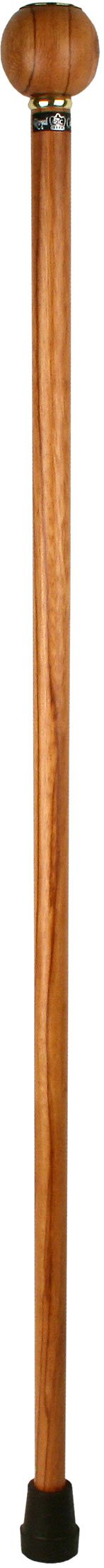 Scratch and Dent Rosewood Ball Clock Handle Walking Stick With Rosewood Shaft and Brass Collar V2094 Sale Best Sale