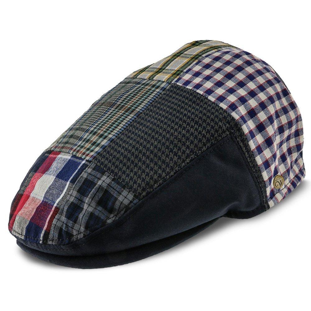 Patchwork - Walrus Hats Navy Plaid Patchwork Polyester Kids Ivy Cap (Toddler, Boys, Youth) Free Shipping Low Cost