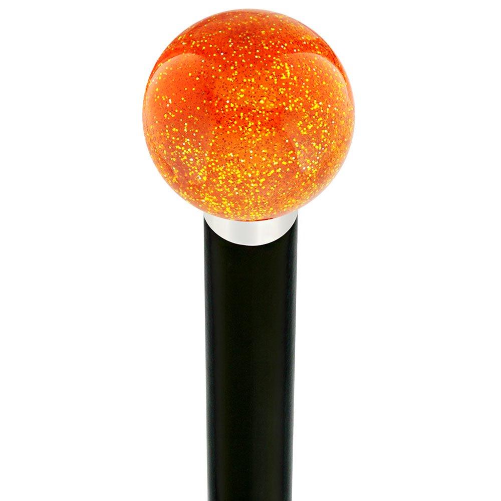 Sparkling Amber Knob Cane - Custom Wood Shaft & Collar Buy Cheap Footlocker