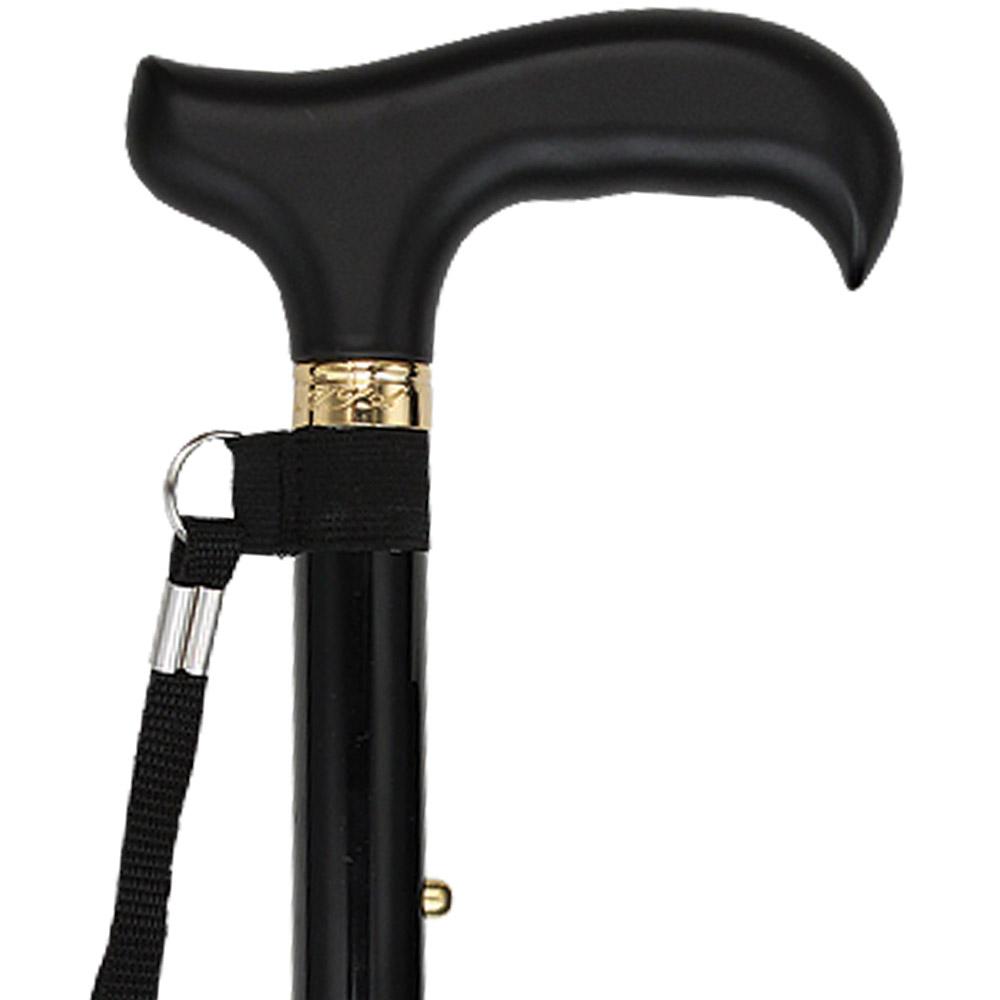 Black Folding Derby Cane: Adjustable & SafeTbase Shop For Sale