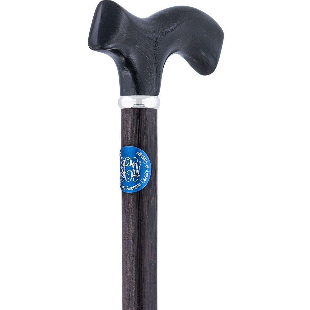 Custom Cane Engraving: Circle in Blue Anodized Aluminum Cheap Wholesale
