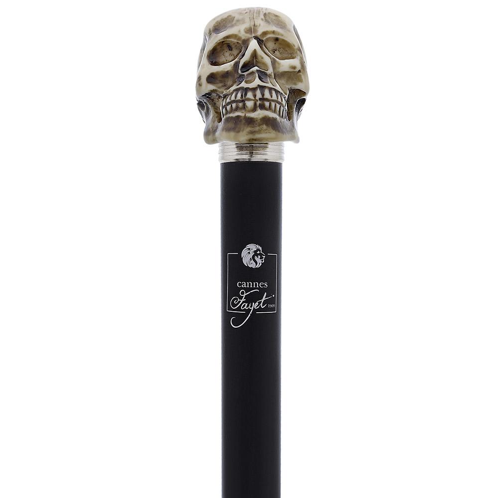 French Faux Bone Skull Sword Stick: Carbon Fiber Shaft 2025 New Sale Online