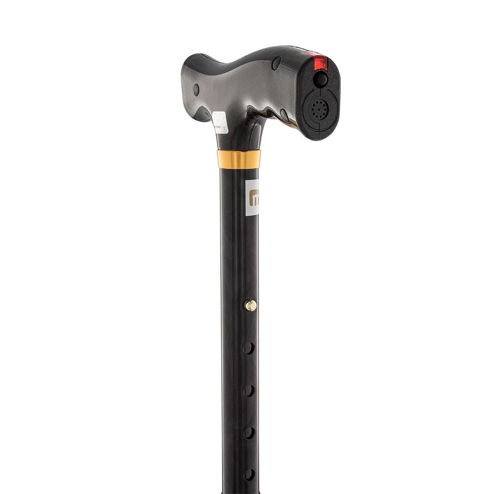 Scratch and Dent Folding Rechargeable Flashlight - Fritz Handle Walking Cane w/ Black Adjustable Aluminum Shaft V2263 Discount Original