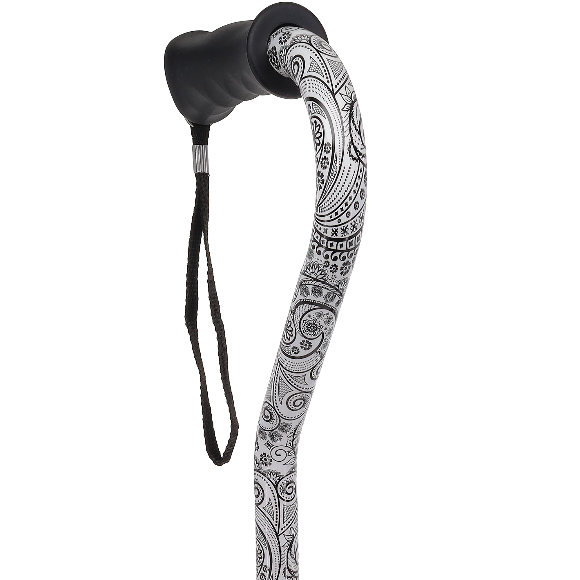 Black & White: Comfort Grip Adjustable Offset Walking Cane Big Sale Sale Online