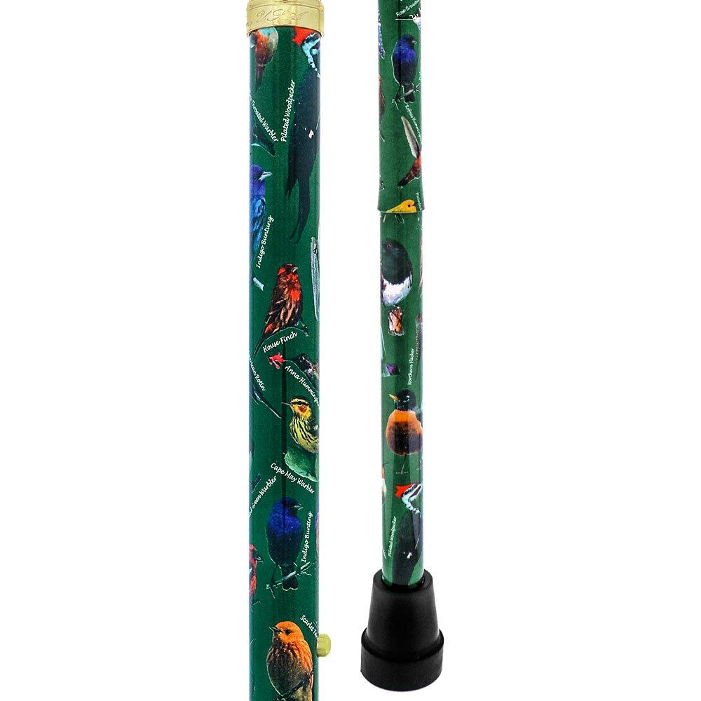 Scratch and Dent American Songbird Adjustable Derby Walking Cane with Engraved Collar V2045 Good Selling Online