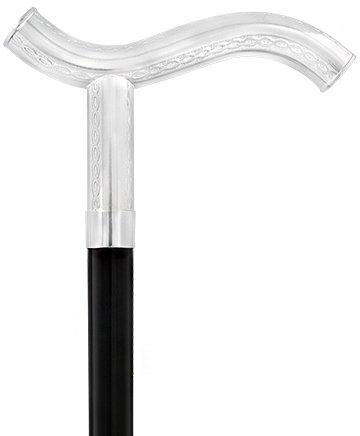 Italian Luxury: 'Harmoniously Poised' Cane, In 925r Silver Clearance Deals