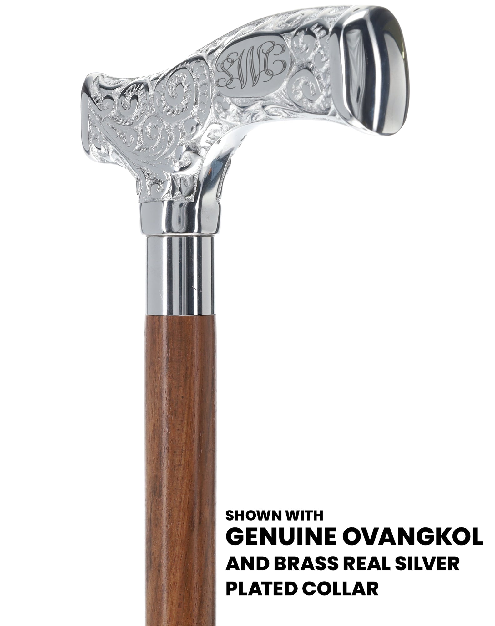 Make It Yours: Premium Chrome Cane w/ Personalized Engraving Pay With Visa For Sale