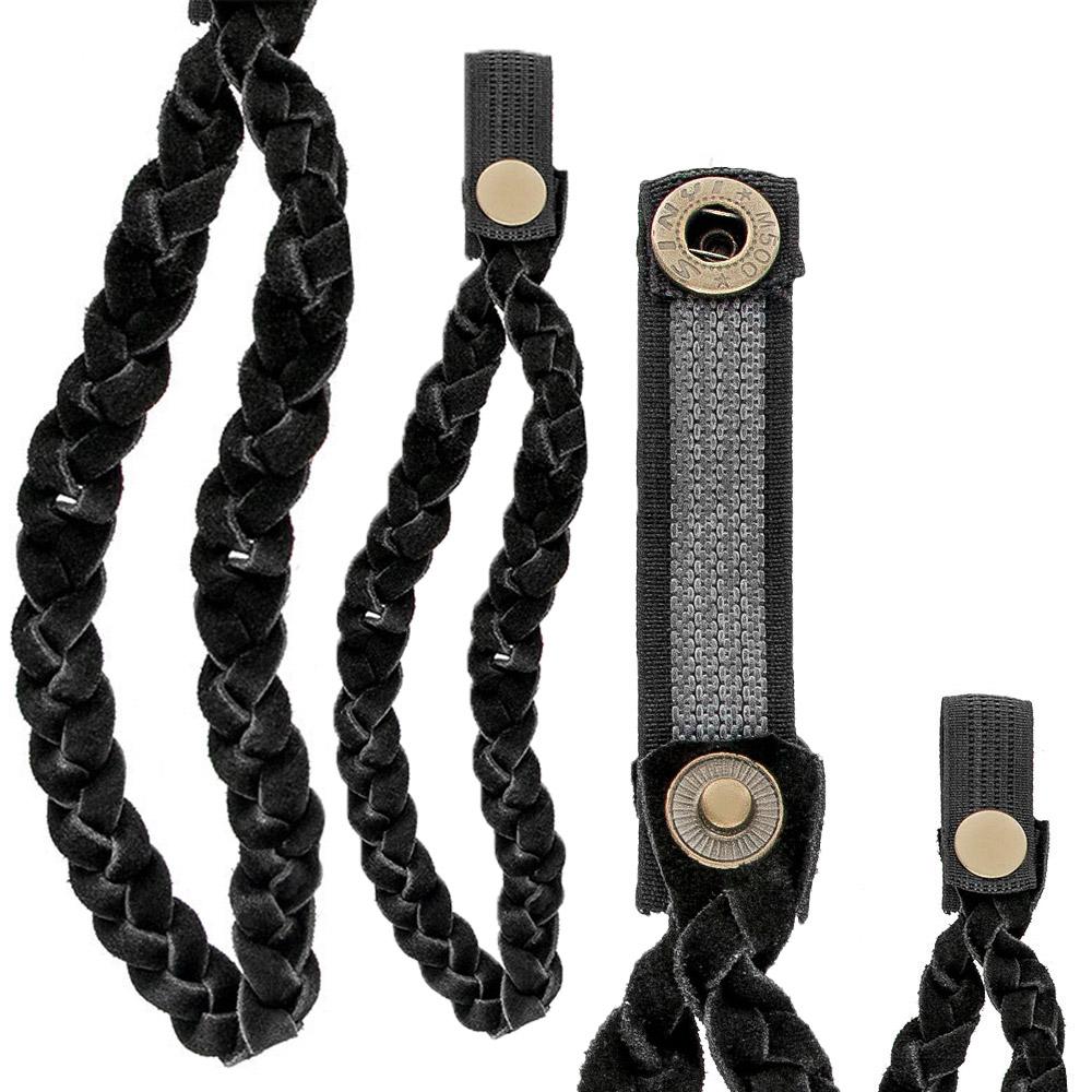 Black Soft Suede Strap w/Snap Off Clip Best For Sale