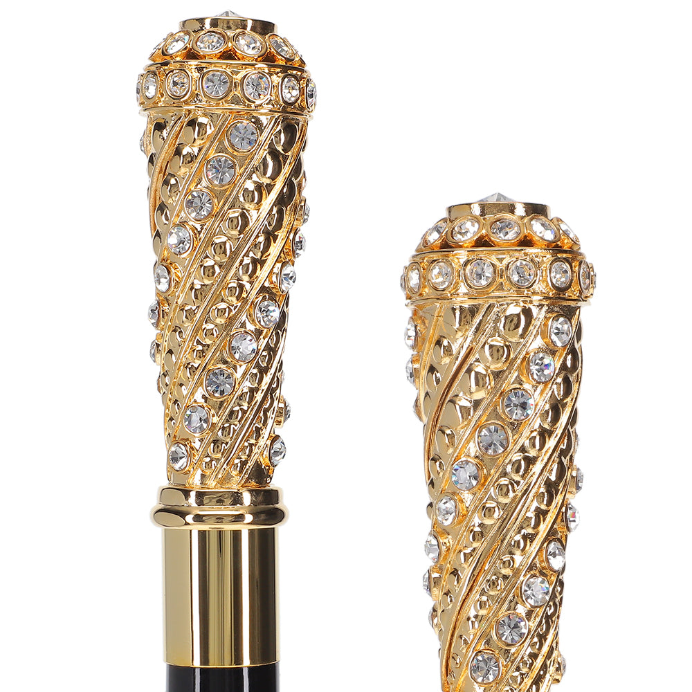 Italian Luxury: Exclusive 24K Gold & Swarovski Crystal Stick Cheap Sale Professional