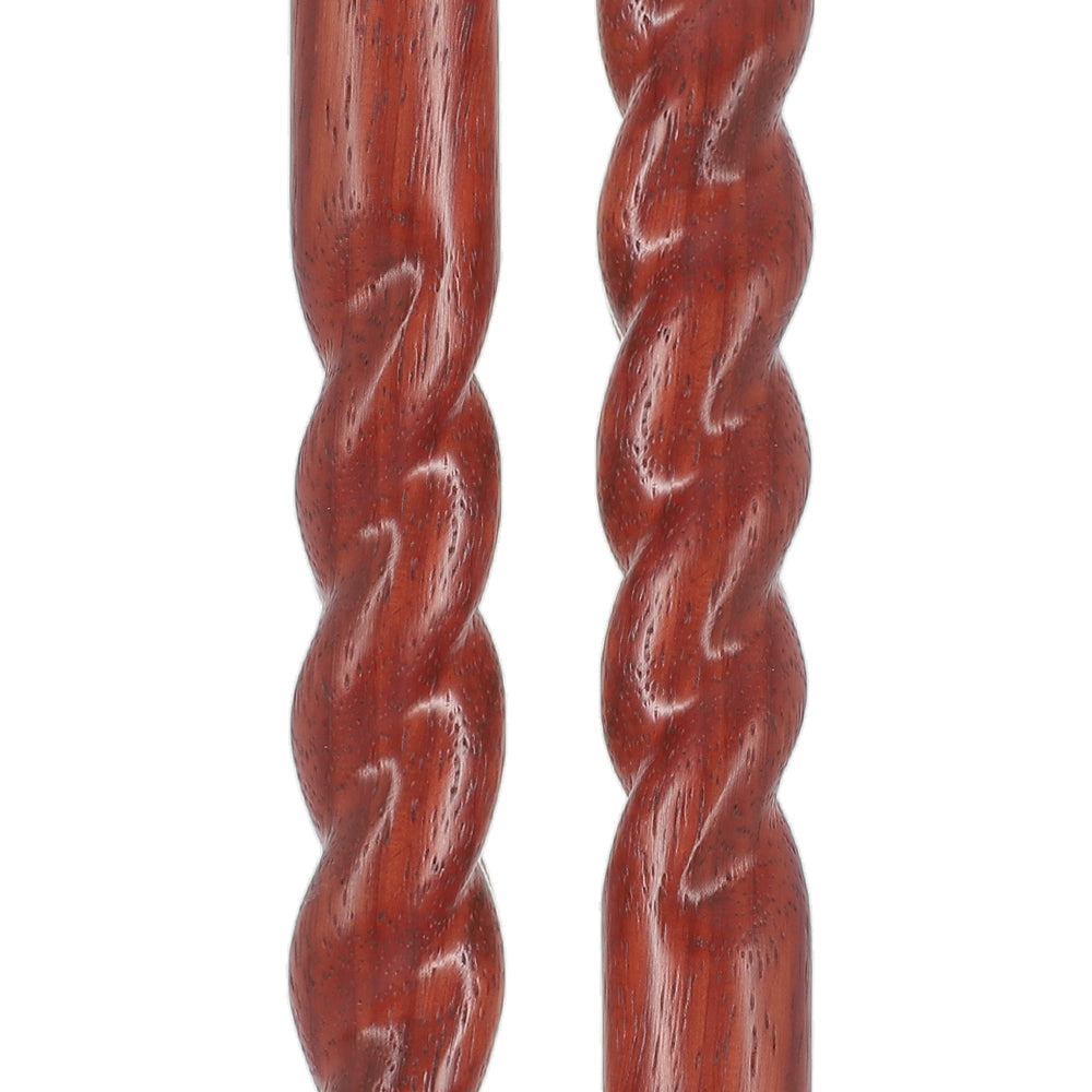 Rope Twist Derby Cane - Padauk Shaft & Silver Collar Discount 2025 New