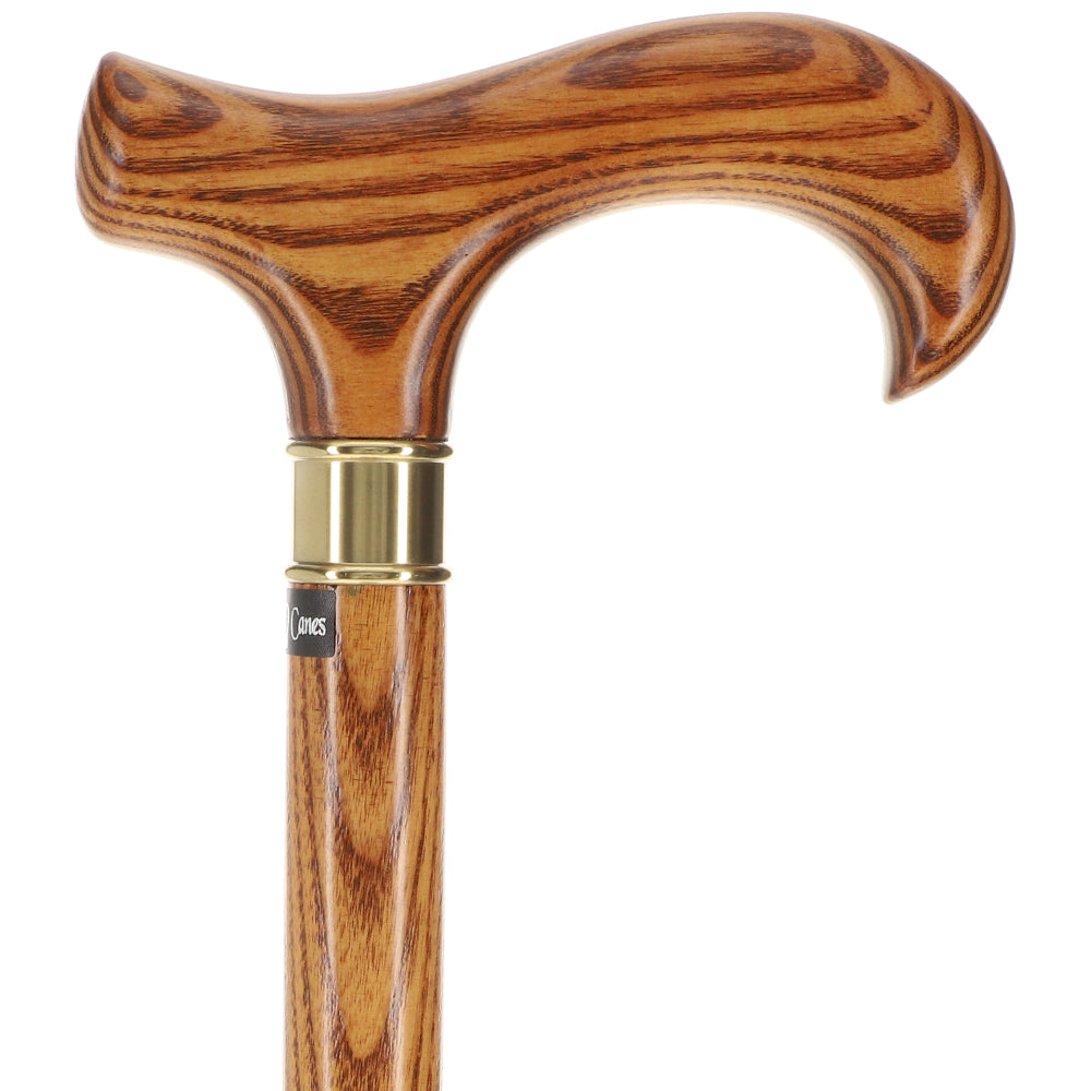 Extra Strong Espresso Ash Wood Derby Cane - Elegant & Durable w/ Standard Option Cheap Sale Many Kinds Of