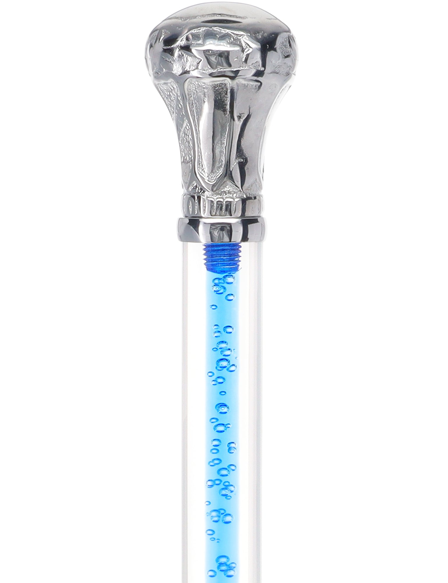 Color Crystal Elegance Chrome Knob Cane with Invisible Acrylic Shaft Options Sale In China