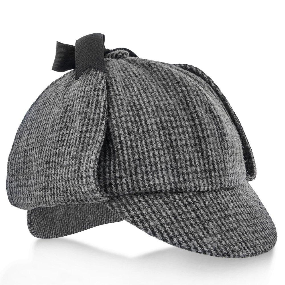 Fox & Hound - Walrus Hats Multi-colored Wool Blend Checkered Sherlock Holmes Deerstalker Hat Sale Online Cheap