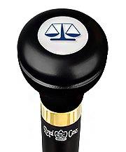 Legal lawyer Flask Walking Stick w/ Black Beechwood Shaft & Pewter Collar Best For Sale