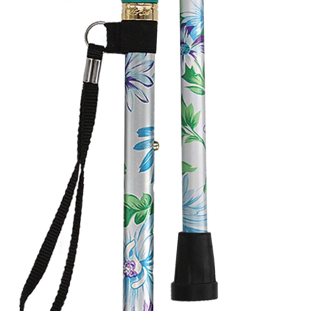 Glorious Gardens Folding Cane - Adjustable w/ SafeTbase Sale Browse