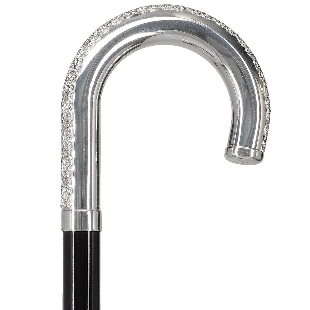 Italian Luxury: 'Tranquil Tourist' Cane, Crafted in 925r Silver Free Shipping Original