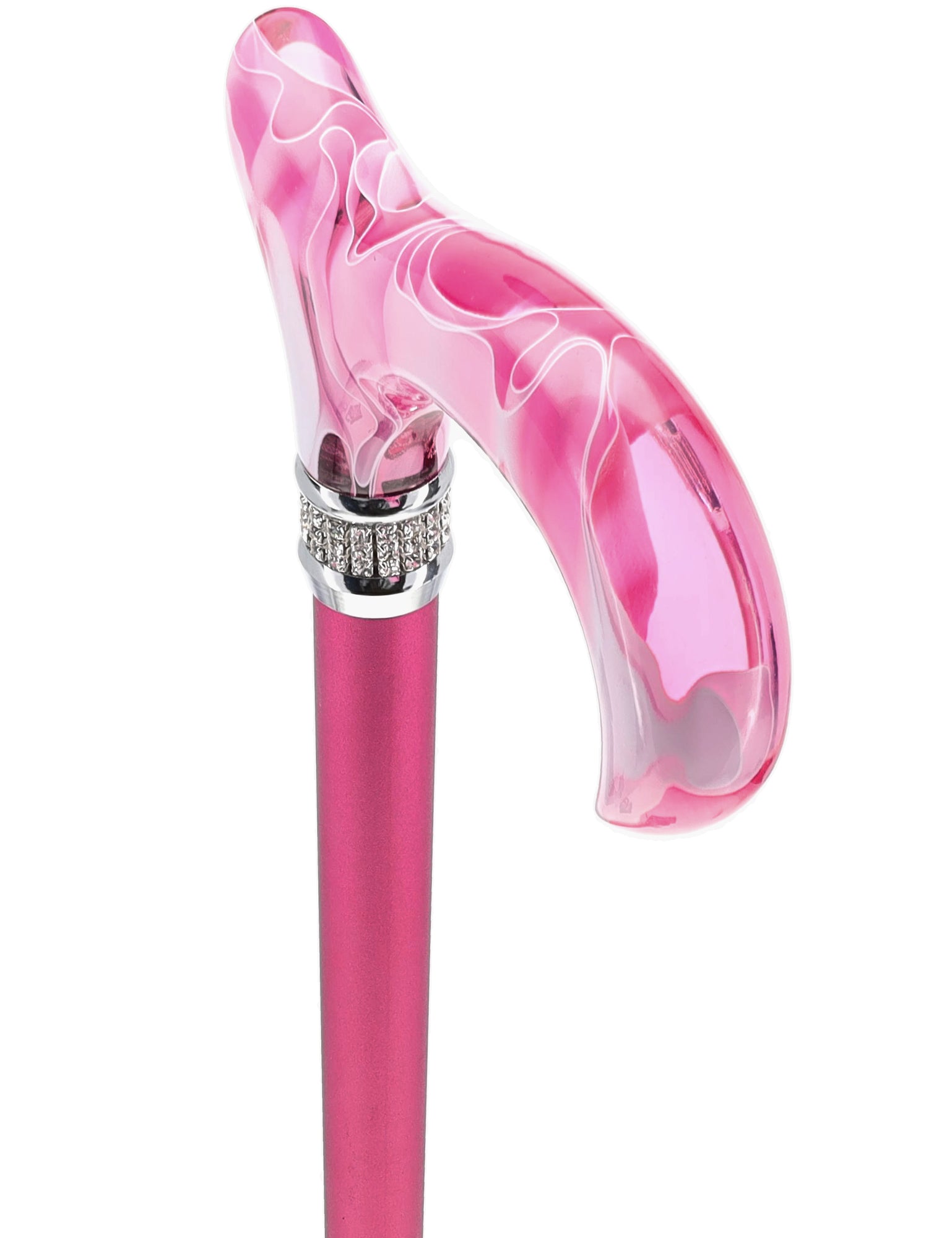 Rhinestone Designer Cane: Chic Pink Pearlz Splendor Cheap Outlet Store