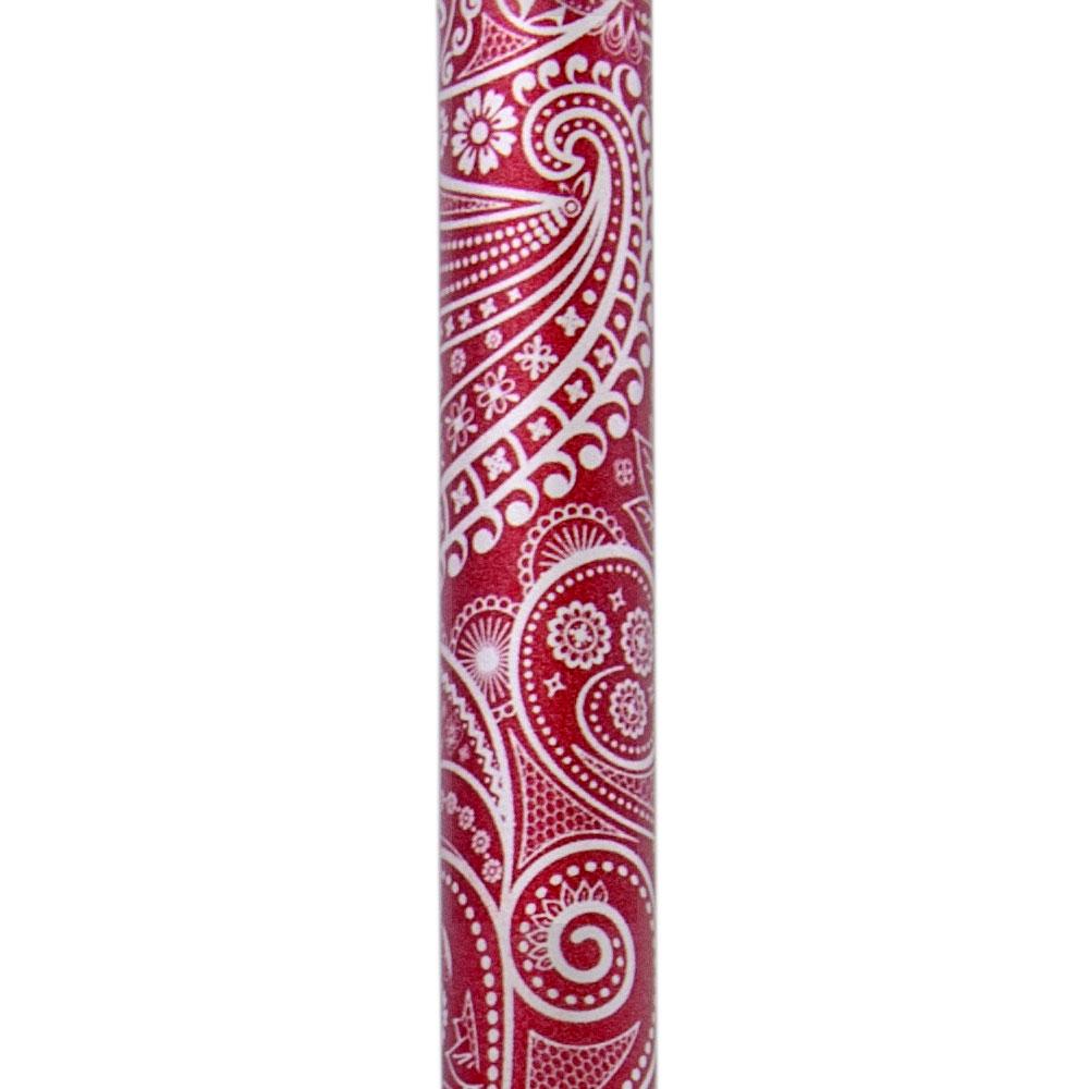 Scratch and Dent Scarlet Pearlz w/ Rhinestone Collar and Scarlet Swirl Designer Adjustable V1723Cane With Credit Card Free Shipping