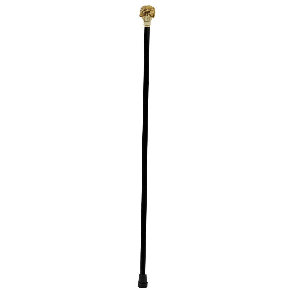 Comoys Double Feline Cat Handle Walking Cane w/ Custom Shaft and Collar Sale With Mastercard