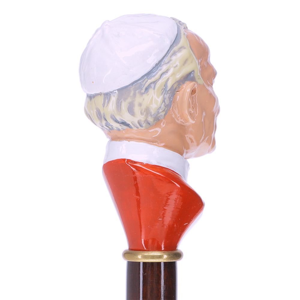 Pope Giovanni Knob Walking Stick with Stained Beechwood Shaft Outlet Best Seller