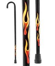 Dr. House's Flame Tourist Cane: 42 Extra Tall, Beechwood Free Shipping Finishline