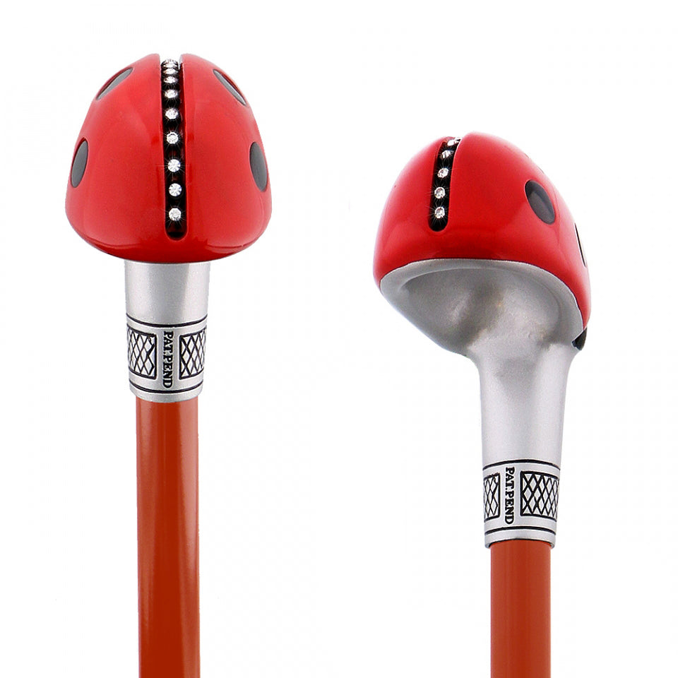 Lady Bug Lola Signature Carbon Fiber Walking Cane - 1 Red Shaft Cheap Websites