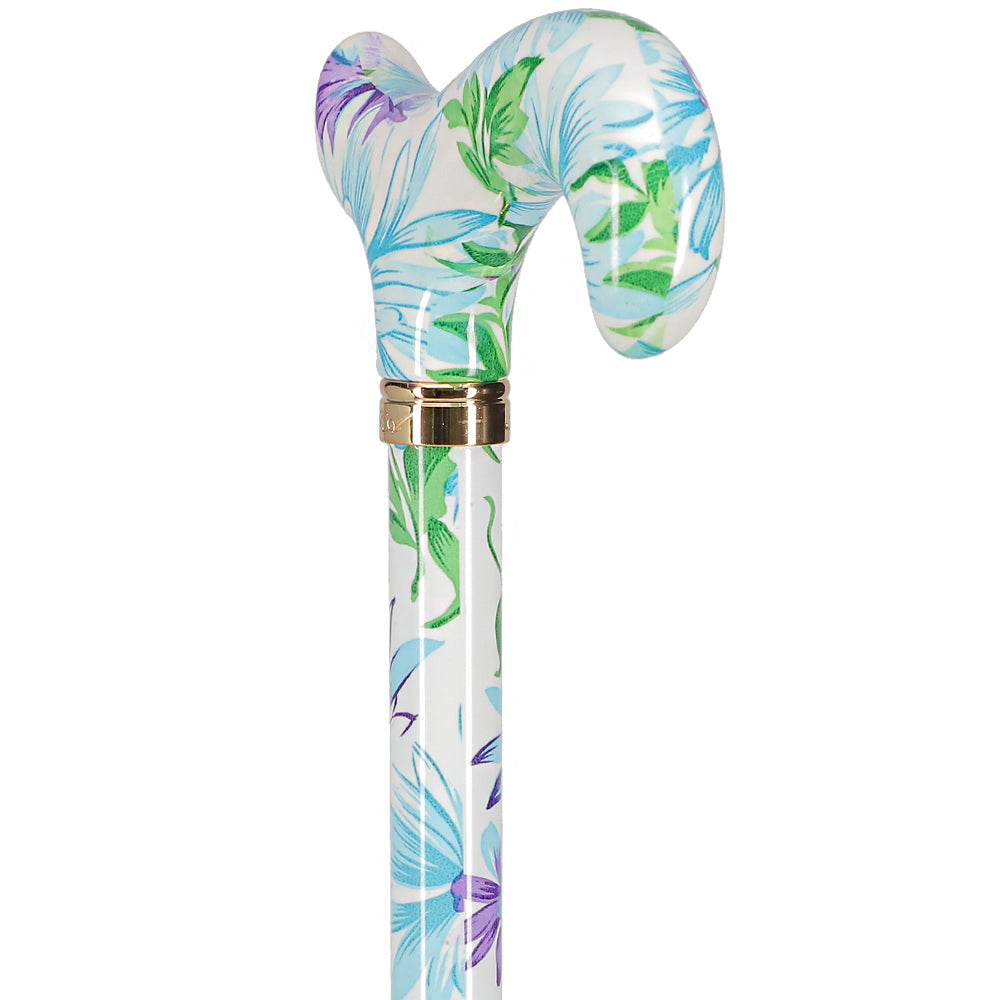 Heavenly Gardens: Designer Adjustable Cane w/ Patterned Handle Websites Cheap Pice