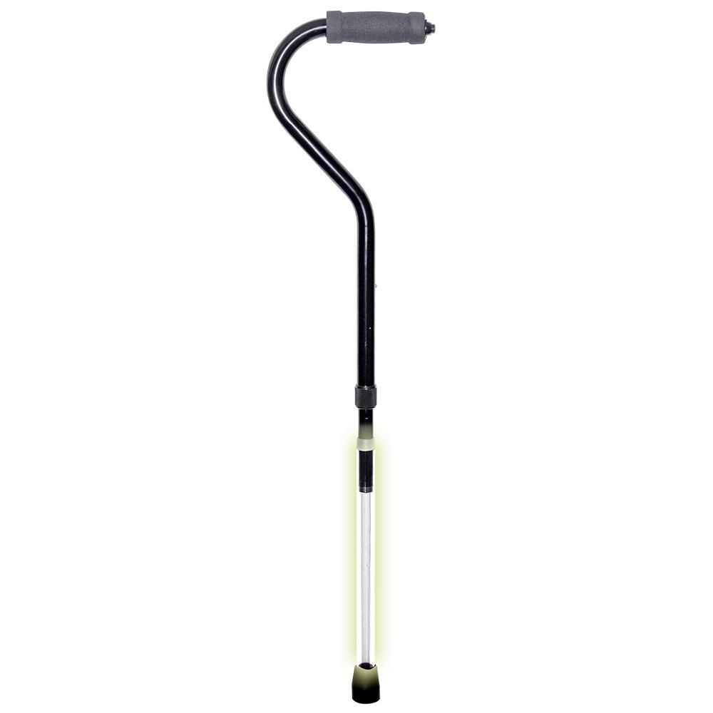 PathLighter Cane KIT - Offset Handle Walking Cane with Lucite Shaft and Able Tripod Base Clearance Cheap Real