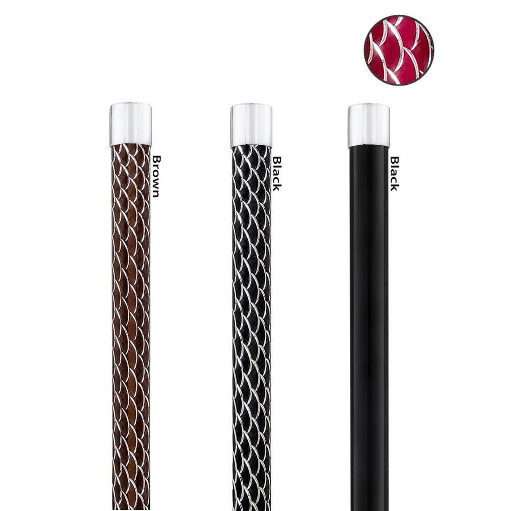 Scratch and Dent Chrome Fritz Handle Walking Cane w/ Black Adjustable Laser Etched Shaft V2301 Cheap Sale Websites