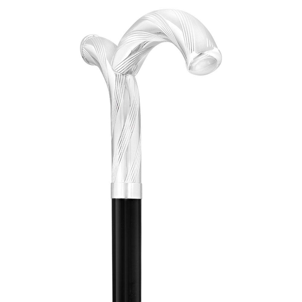 Italian Luxury: 'Curiously Curvaceous' Cane, In 925r Silver Cheap Footlocker Finishline