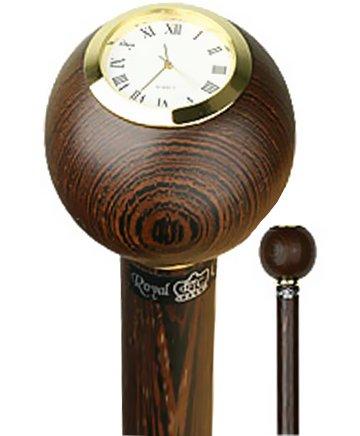 Scratch and Dent Wenge Wood Small Ball Clock Handle Walking Stick With Wenge Shaft And Brass Collar V2247 View Cheap Pice