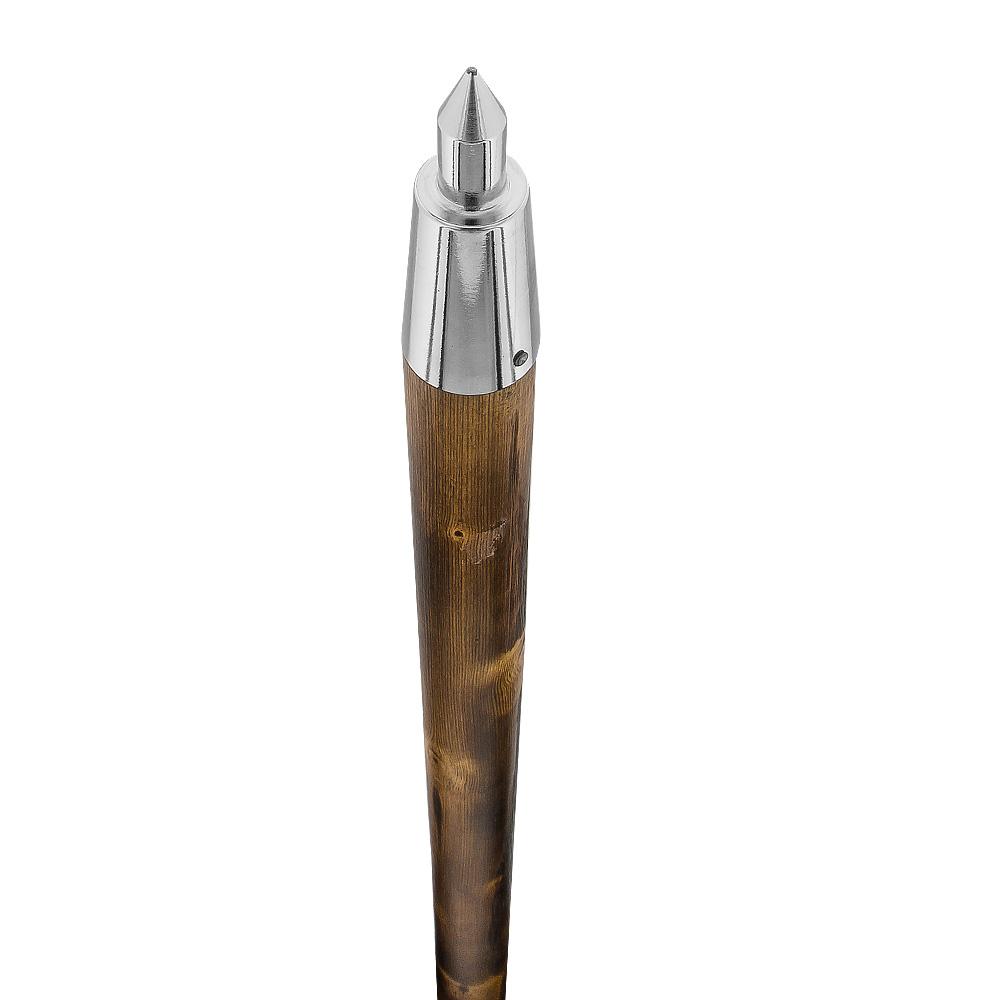 Brown Natural Chestnut Wood Sword-Gadget Hiking Staff w/ Compass Free Shipping New Styles