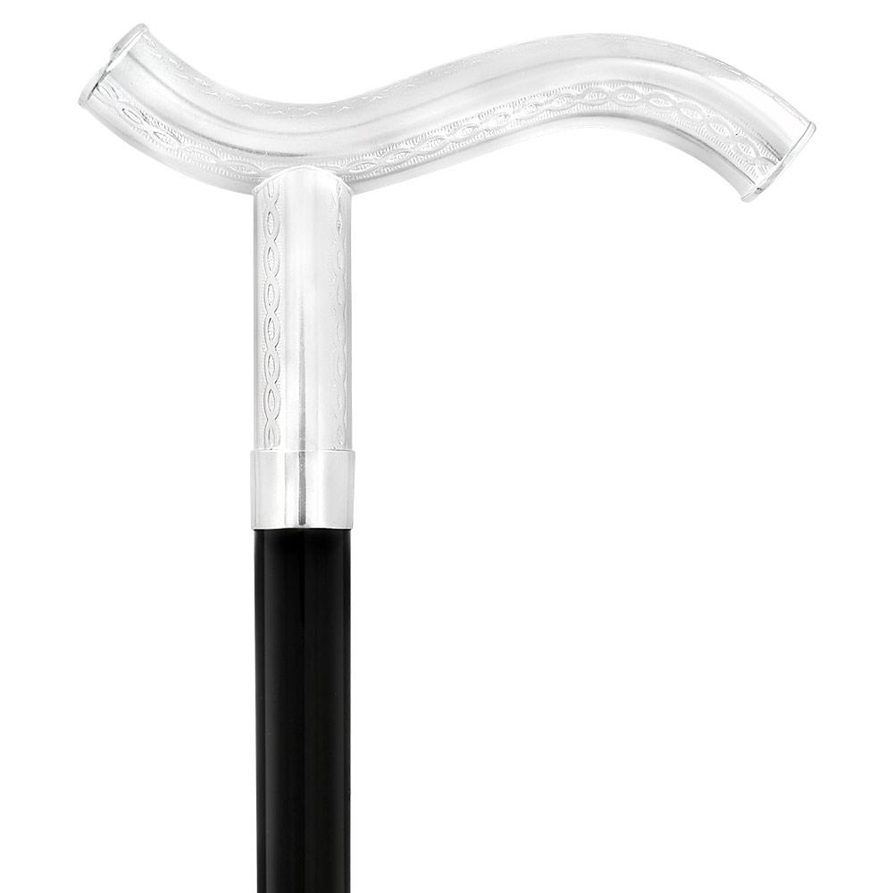 Italian Luxury: 'Harmoniously Poised' Cane, In 925r Silver Clearance Deals