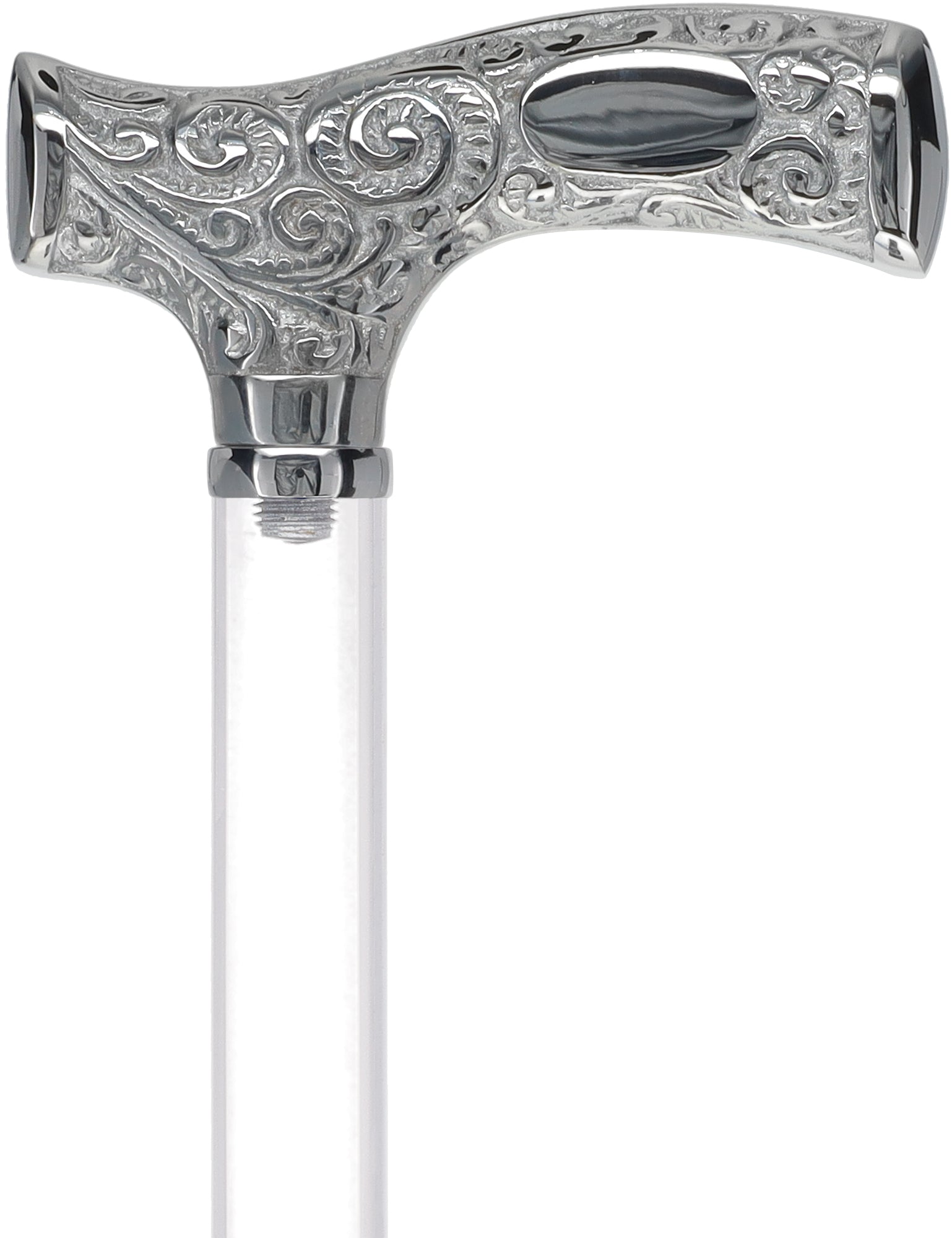 Make It Yours: Invisible Clear Shaft w/ Premium Chrome Brass Cane The Cheapest For Sale