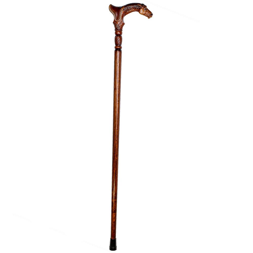 Premium Artisan Horse & Saddle Handcarved Cane Cheap Sale Big Discount