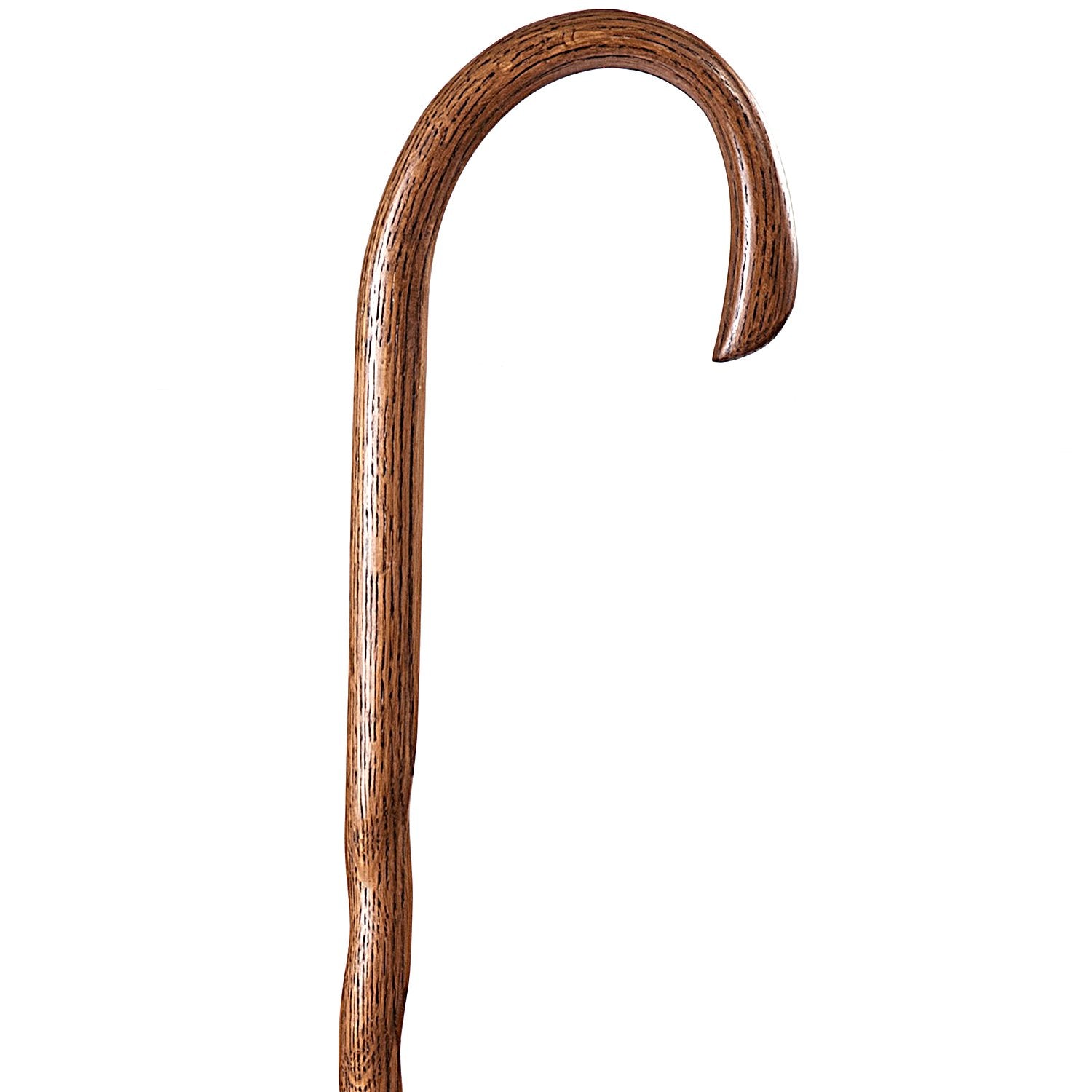 Scratch and Dent Turned Red Oak Tourist Handle Cane V1548 With Credit Card For Sale